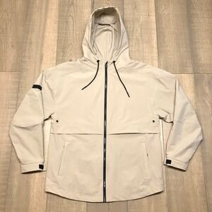 LEGENDS Crosswind Jacket Mens Size M Packable Performance Tan Beige Lightweight